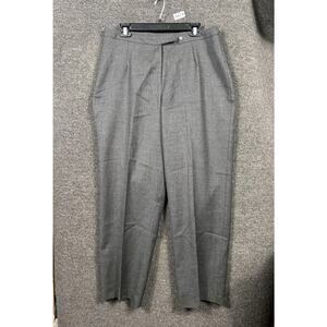Bianca Nygard Wool Dress Pants Womens Size 16 Gray Straight Leg High Rise